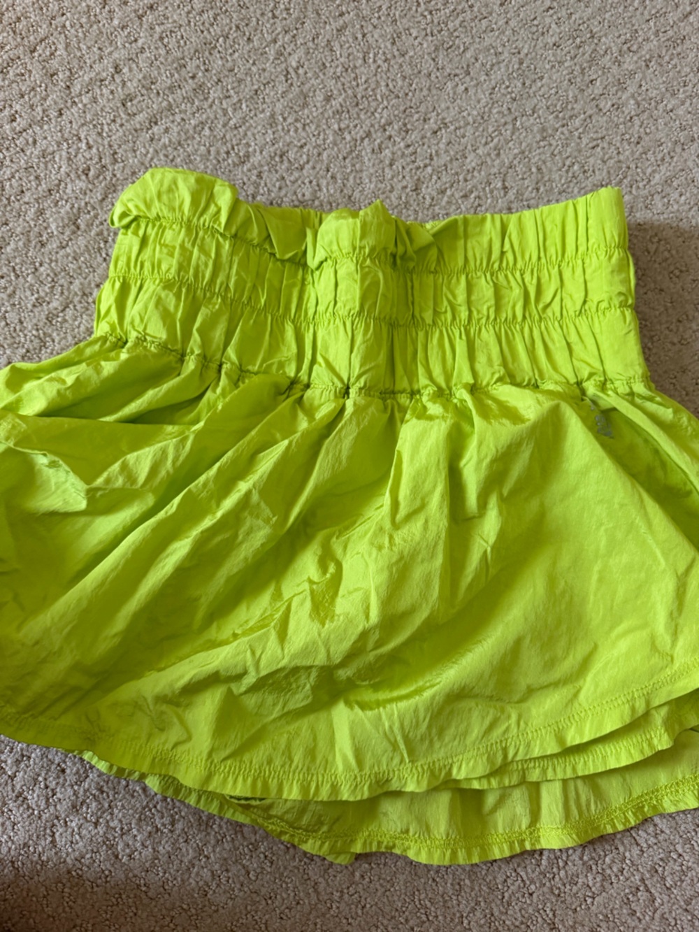 Free People Neon Lime Skirt